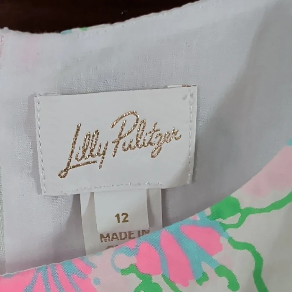Lilly Pulitzer Mini Knoxlie Dress In Multi Oversized Orchids 12 - Picture 7 of 13